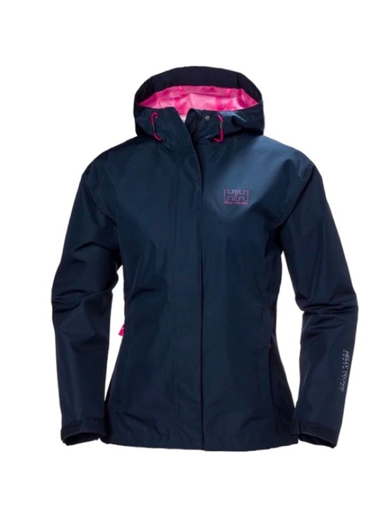 Helly Hansen Jackets & Blazers - Helly Hansen Seven J Rain Jacket Navy Blue Pink Small